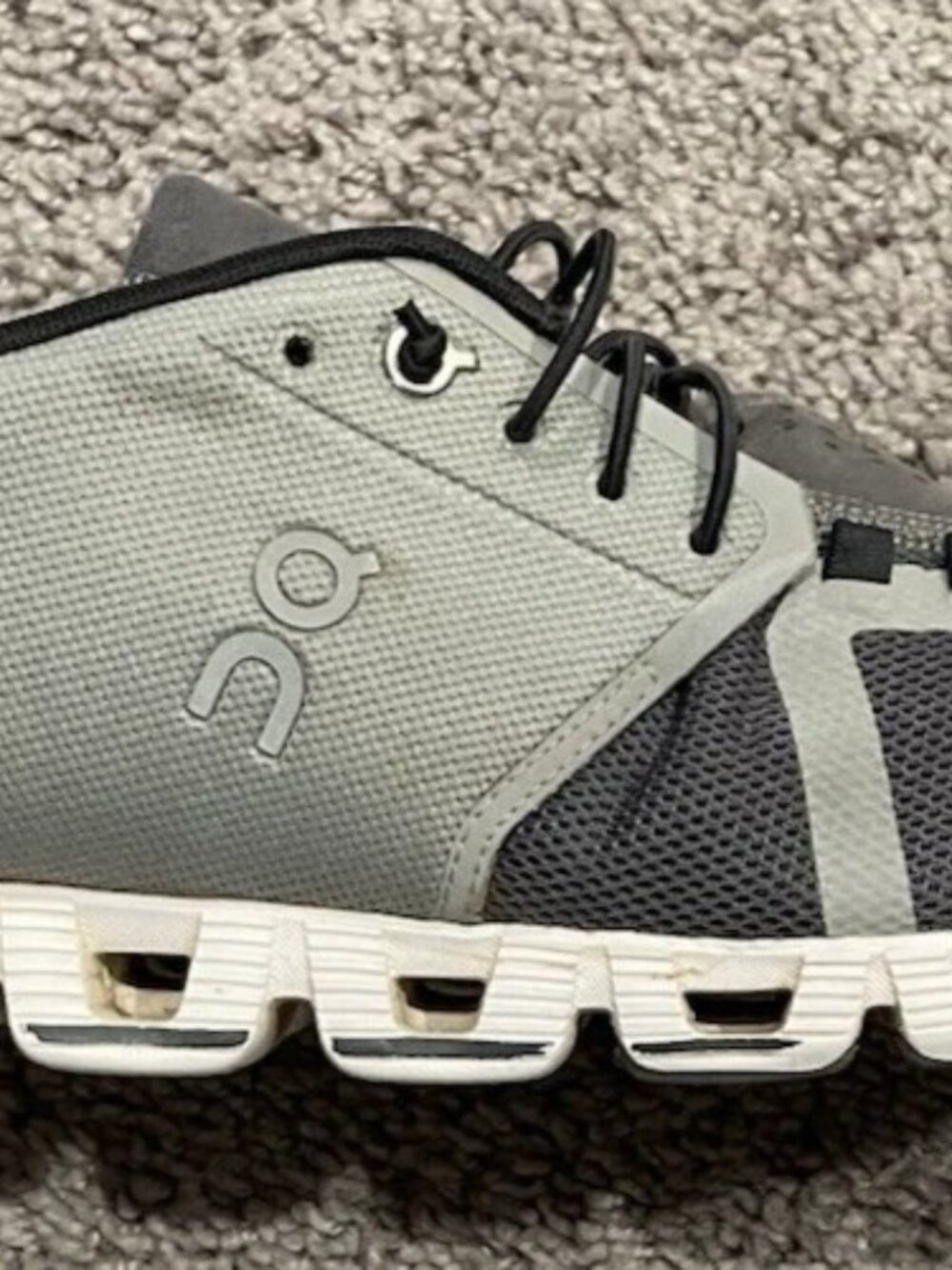 On Cloud 5 Gray Running Shoes Lightweight Trainers Men Size 12.5